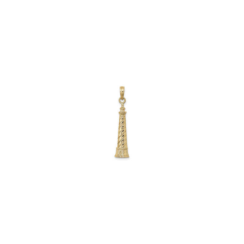 Cape Hatteras Lighthouse 2D Pendant (14K) front - Popular Jewelry - New York