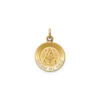 カリダッドデルコブレメダルペンダント（14K）フロント- Popular Jewelry - ニューヨーク
