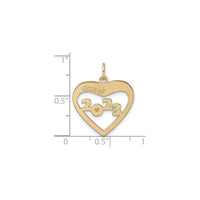 Класа 2023. привезак у облику срца (14К) скала - Popular Jewelry - Њу Јорк