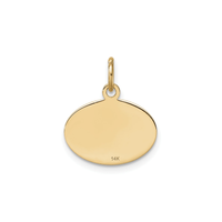 Class of 2023 Oval Medal Pendant (14K) back - Popular Jewelry - New York