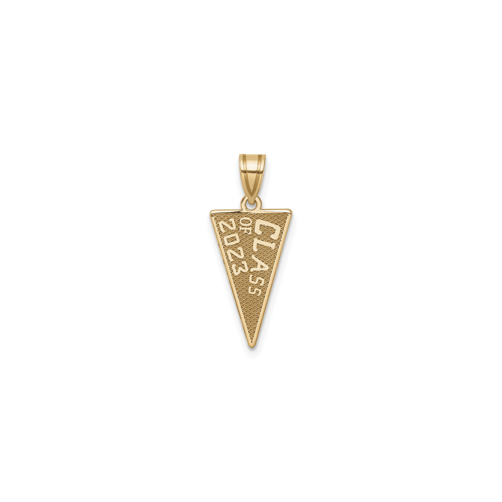 Class of 2023 Rally Flag Pendant (14K) front - Popular Jewelry - New York