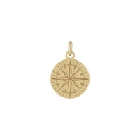 Classic Compass Pendant (14K) front - Popular Jewelry - New York