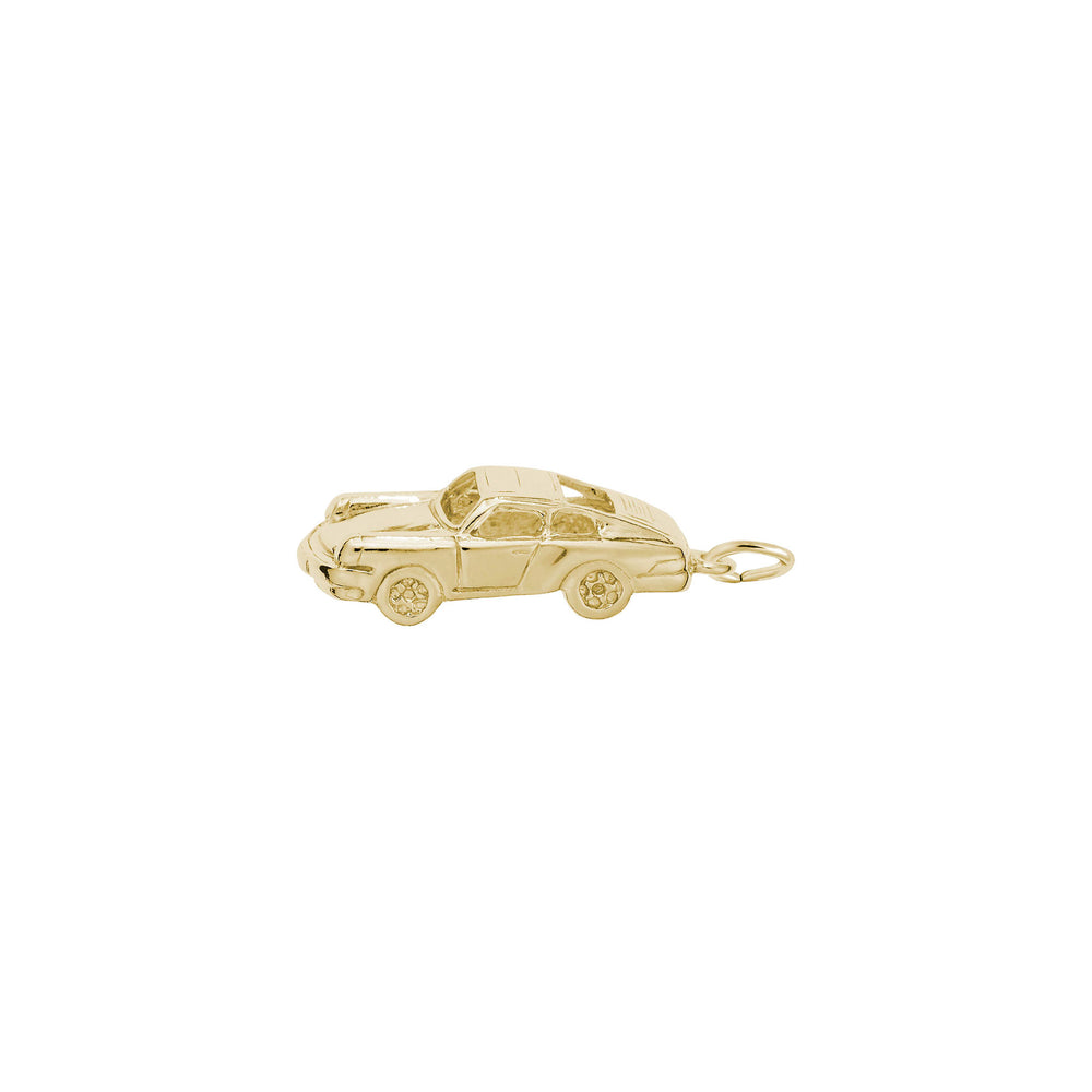 Classic German Sports Car Charm yellow (14K) main - Popular Jewelry - New York