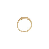 Closed Back Oval Signet Ring (14K) setting - Popular Jewelry - New York