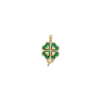 Clover Enameled Pendant (14K) gaba - Popular Jewelry - New York
