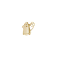 Coffee Pot Charm yellow (14K) main - Popular Jewelry - New York