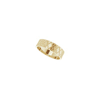 Criss Cross Patterned Ring (14K) diagonal - Popular Jewelry - New York