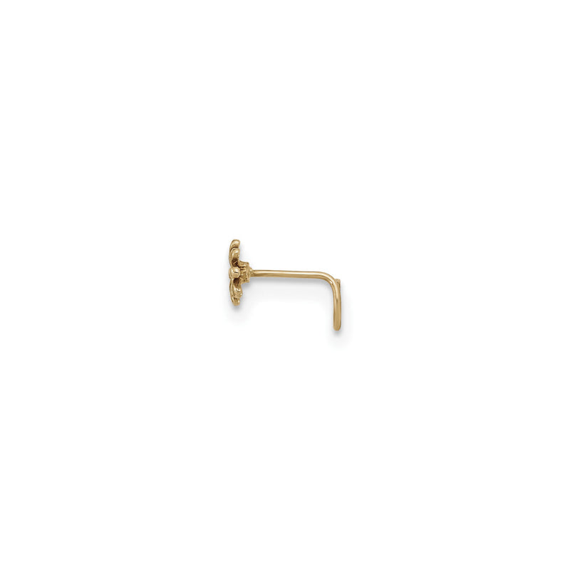Daisy Flower Nose Ring (14K) side - Popular Jewelry - New York