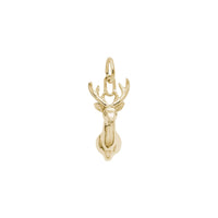 Charm Deerhead amarelo (14K) principal - Popular Jewelry - Nova York