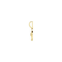 ഡയമണ്ട് കോമ്പസ് പെൻഡന്റ് മഞ്ഞ (14K) വശം - Popular Jewelry - ന്യൂയോര്ക്ക്