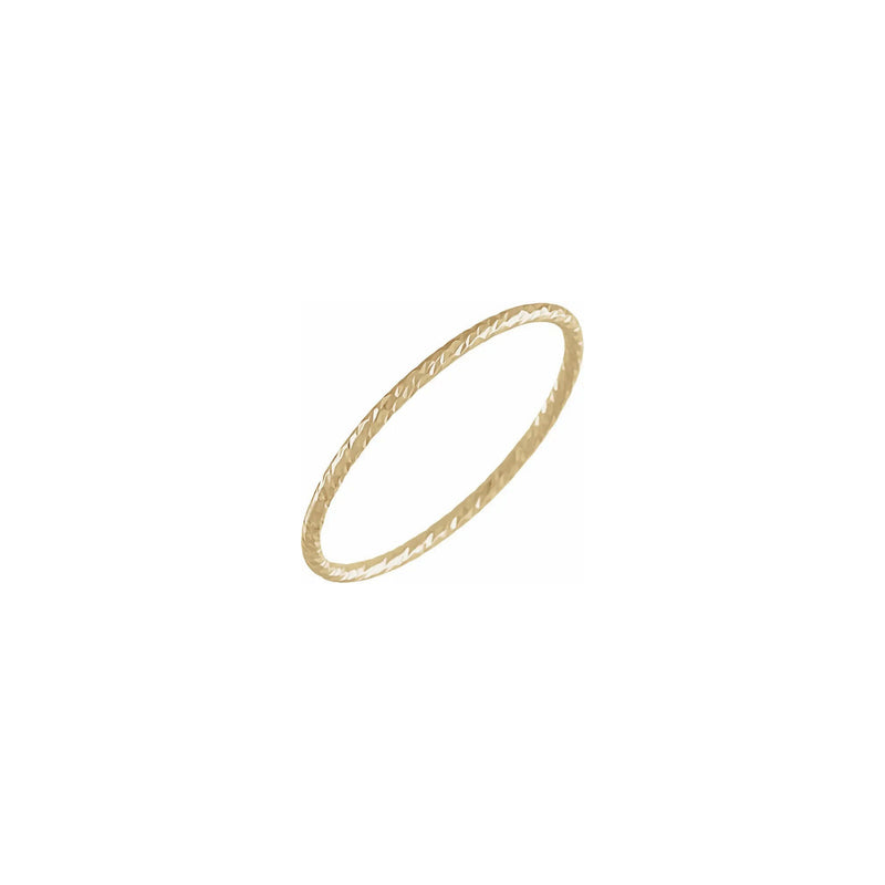 Diamond-Cut Stackable Ring (14K) main - Popular Jewelry - New York