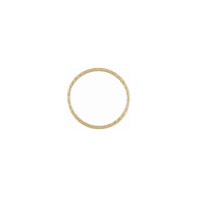 Diamond-Cut Stackable Ring (14K) side - Popular Jewelry - New York