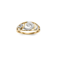 Diamond-Cut Swirl Ring (14K) aðal - Popular Jewelry - Nýja Jórvík