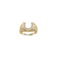 Diamond Encrusted Horseshoe Nugget Ring (14K) main - Popular Jewelry - న్యూయార్క్