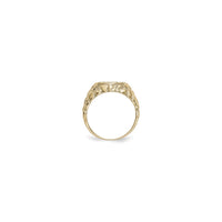 Diamond Incrusted Horseshoe Nugget Ring (14K) iestatījums — Popular Jewelry - Ņujorka