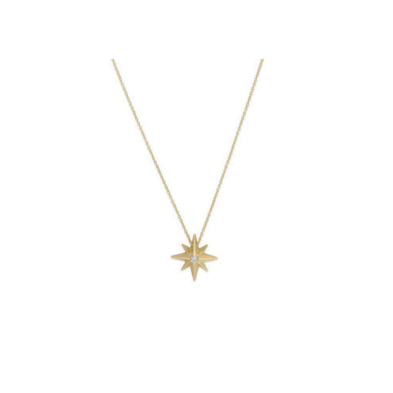 Diamond North Star Necklace (14K) Popular Jewelry - New York