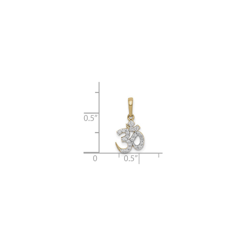 Diamond Om Pendant (14K) scale - Popular Jewelry - New York