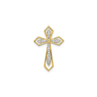 Diamond Passion Cross Pendant (14K) front - Popular Jewelry - New York