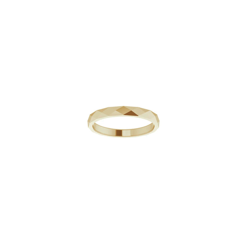 Diamond Pattern Ring (14K) front - Popular Jewelry - New York