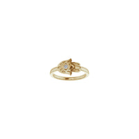Diamond Sideways Hamsa Ring (14K) front - Popular Jewelry - New York