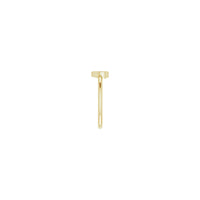 Diamond Solitaire Ürək Yığılabilir Üzük sarı (14K) tərəfi - Popular Jewelry - Nyu-York