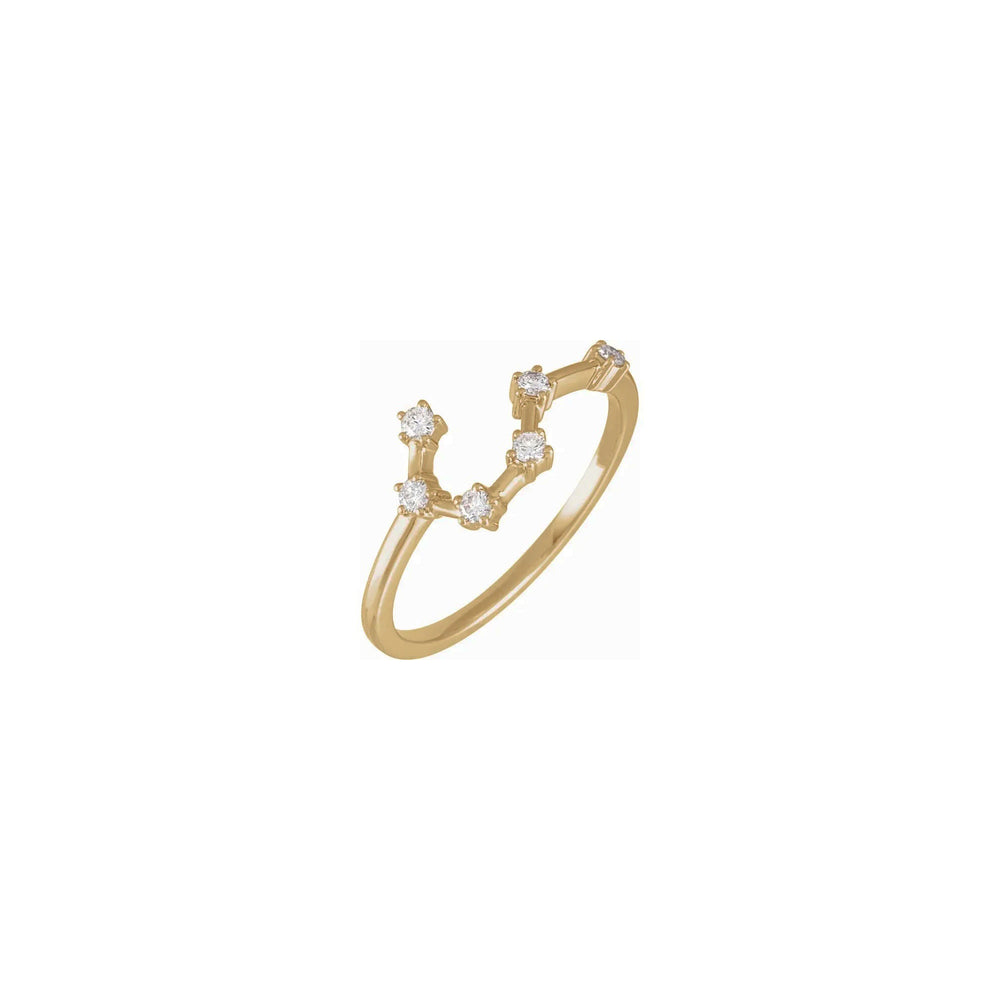 Diamond Taurus Constellation Ring (14K) main - Lucky Diamond - New York