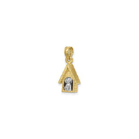 Dog in a Kennel Pendant (14K) diagonal - Popular Jewelry - New York