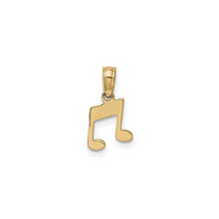 Double Music Notes Pendant (14K) back - Popular Jewelry - New York