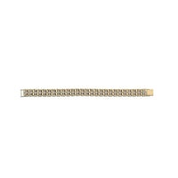 Double Row Watch Strap Bracelet (14K) straight - Popular Jewelry - New York