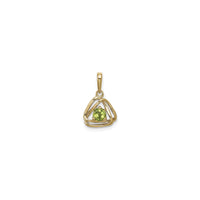 双三角互锁橄榄石吊坠 (14K) 正面 - Popular Jewelry  - 纽约