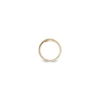Isilungiselelo se-Emerald ne-Diamond 3-Stone Tension Ring (14K) - Popular Jewelry - I-New York