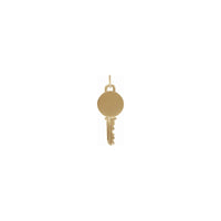 قلادة مفتاح قابلة للنقش (14 ك) أمامية - Popular Jewelry - نيويورك