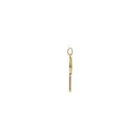 Engravable Key Pendant (14K) hlið - Popular Jewelry - Nýja Jórvík
