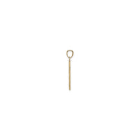 د تل زرغون پاڼي کراس پینډنټ (14K) اړخ - Popular Jewelry - نیو یارک
