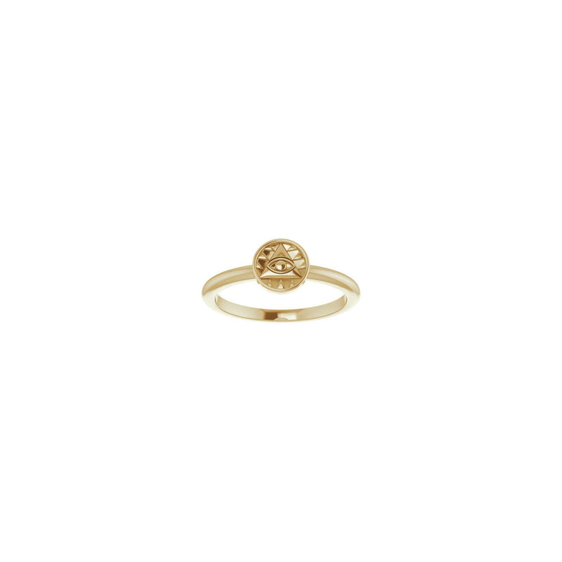 Eye of Providence Stackable Ring (14K) front - Popular Jewelry - New York