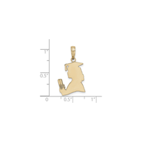 Female Graduation Profile Pendant (14K) scale - Popular Jewelry - New York