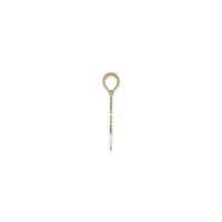 Female Graduation Profile Pendant (14K) side - Popular Jewelry - New York