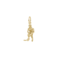 Female Hockey Player Charm yellow (14K) main - Popular Jewelry - New York