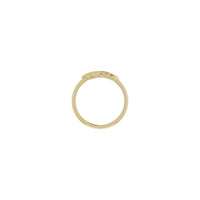 Fern Leaf Stackable Ring (14K) setting - Popular Jewelry - New York