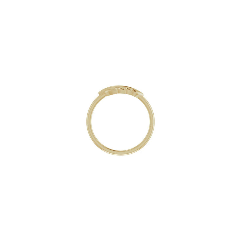 Fern Leaf Stackable Ring (14K) setting - Popular Jewelry - New York