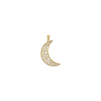 Filigree Moon Pendant (14K) front - Popular Jewelry - New York