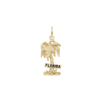 Florida Palm Tree Charm kuning (14K) utama - Popular Jewelry - New York