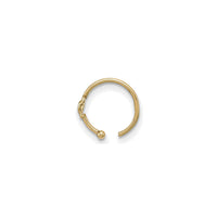 Flower CZ Hoop Nose Ring (14K) strana - Popular Jewelry - Njujork
