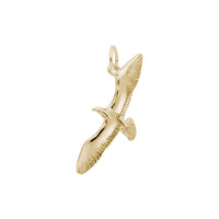 Flying Seagull Pendant yellow (14K) main - Popular Jewelry - New York