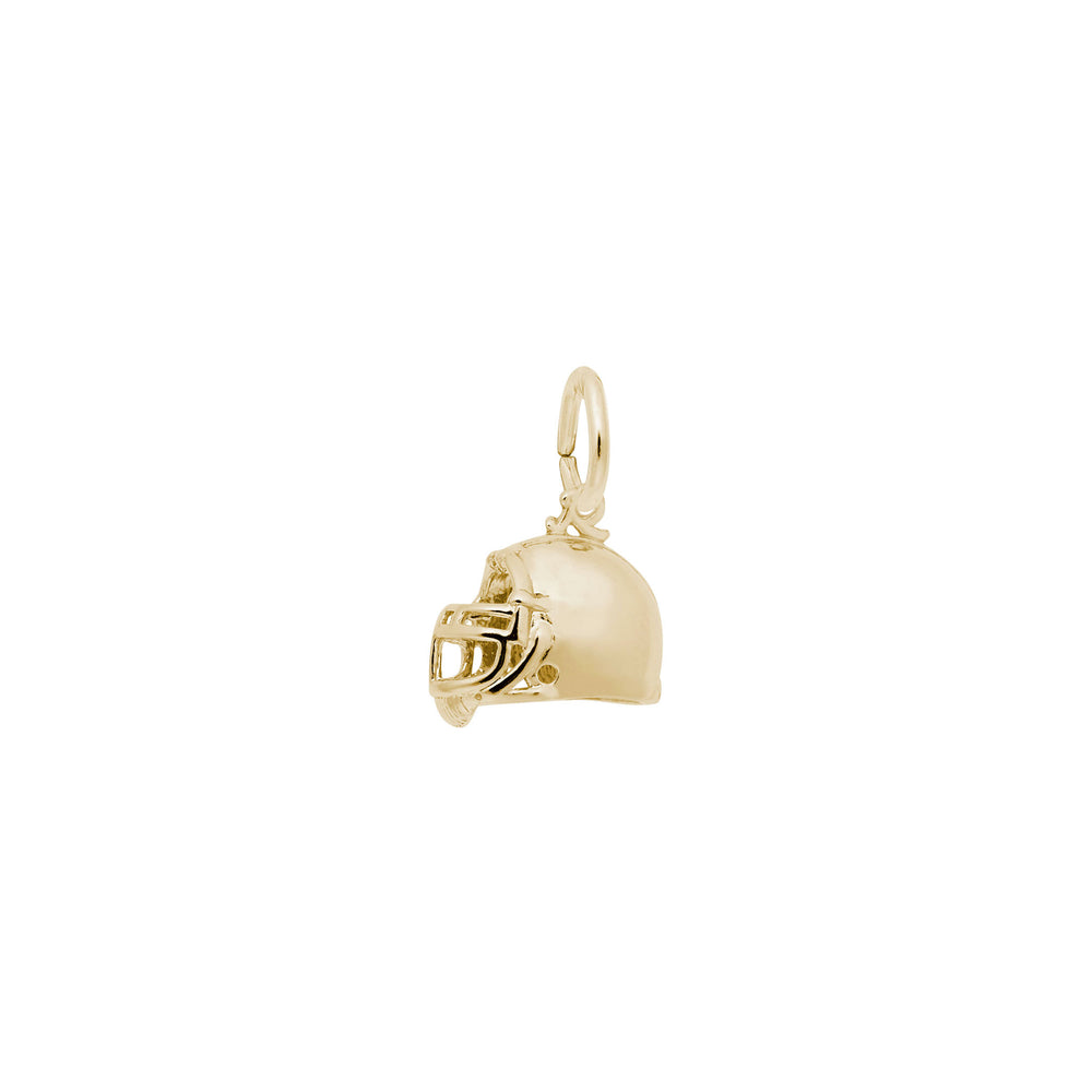 Football Helmet Charm yellow (14K) main - Popular Jewelry - New York