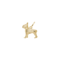 French Bulldog Charm yellow (14K) main - Popular Jewelry - New York