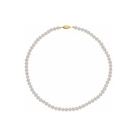 Freshwater Cultured Pearl Necklace (14K) lub ntsiab - Popular Jewelry - New York