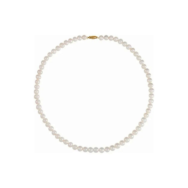 Freshwater Cultured Potato Pearl Necklace (14K) main - Popular Jewelry - New York