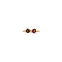 Garnet kamon halqasi (14K) old - Popular Jewelry - Nyu York