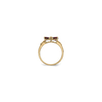 Tetapan Cincin Bow Garnet (14K) - Popular Jewelry - New York